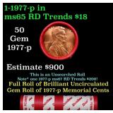 BU Shotgun Lincoln 1c roll, 1977-p 50 pcs Dunbar W