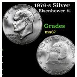 1976-s Silver Eisenhower Dollar $1 Grades GEM++ Un