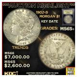 ***Major Highlight*** 1902-s Morgan Dollar $1 GEM+