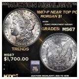 ***Auction Highlight*** 1887-p Morgan Dollar Near