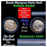 Buffalo Nickel Shotgun Roll in Old Bank Style 