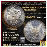 ***Major Highlight*** 1886-p Morgan Dollar Near To