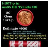 BU Shotgun Lincoln 1c roll, 1977-p 50 pcs Dunbar W