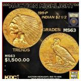 ***Major Highlight*** 1911-p Gold Indian Quarter E