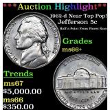 ***Auction Highlight*** 1962-d Jefferson Nickel Ne