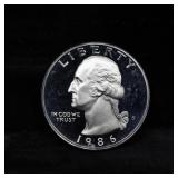 1986-s Proof Washington Quarter 25c Grades GEM++ P