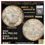 ***Major Highlight*** 1890-o Morgan Dollar $1 ms66