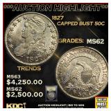 ***Major Highlight*** 1827 Capped Bust Half Dollar