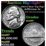 ***Auction Highlight*** 1962-d Jefferson Nickel Ne