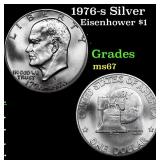 1976-s Silver Eisenhower Dollar $1 Grades GEM++ Un