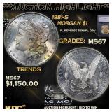 ***Auction Highlight*** 1881-s Morgan Dollar $1 ms