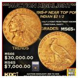 ***Major Highlight*** 1915-p Gold Indian Quarter E