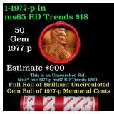 BU Shotgun Lincoln 1c roll, 1977-p 50 pcs Dunbar W