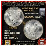 ***Major Highlight*** 1923-p Peace Dollar TOP POP!