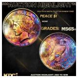 1922-p Peace Dollar Steve Martin Collection Rainbo