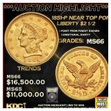 ***Major Highlight*** 1851-p Gold Liberty Quarter