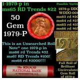 BU Shotgun Lincoln 1c roll, 1963-p 50 pcs Bank Wra