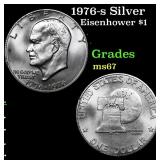 1976-s Silver Eisenhower Dollar $1 Grades GEM++ Un