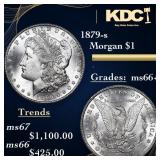 1879-s Morgan Dollar $1 Grades GEM++ Unc