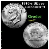 1976-s Silver Eisenhower Dollar $1 Grades GEM++ Un