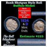 Buffalo Nickel Shotgun Roll in Old Bank Style 