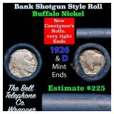 Buffalo Nickel Shotgun Roll in Old Bank Style 