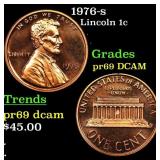 1976-s Proof Lincoln Cent 1c Grades GEM++ Proof De