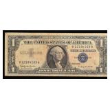 1957B $1 Blue Seal Silver Certificate Graded vf+