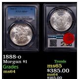 PCGS 1888-o Morgan Dollar 1 Graded ms64 By PCGS