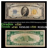 1934A $10 Silver Certificate North Africa WWII Eme