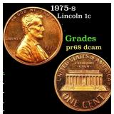 1975-s Proof Lincoln Cent 1c Grades GEM++ Proof De