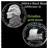 2004-s Keel Boat Proof Jefferson Nickel 5c Grades