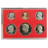 1980 United Stated Mint Proof Set 6 coins No Outer