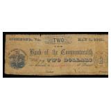 May 1, 1861 The Bank of the Commonwealth Richmond