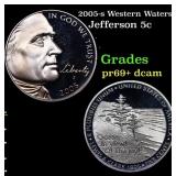 2005-s Western Waters Proof Jefferson Nickel 5c Gr