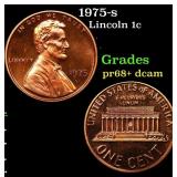 1975-s Proof Lincoln Cent 1c Grades GEM++ Proof De