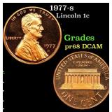 1977-s Proof Lincoln Cent 1c Grades GEM++ Proof De