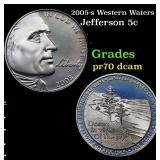 2005-s Western Waters Proof Jefferson Nickel 5c Gr