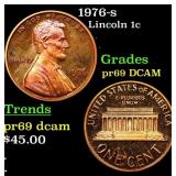 1976-s Proof Lincoln Cent 1c Grades GEM++ Proof De