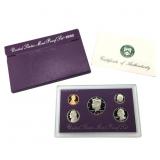 1993 United States Mint Proof Set 5 coins No Outer
