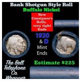Buffalo Nickel Shotgun Roll in Old Bank Style 
