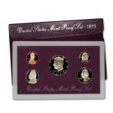 1989 United States Mint Proof Set 5 coins