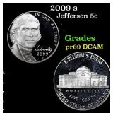 2009-s Proof Jefferson Nickel 5c Grades GEM++ Proo