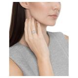 DECADENCE Sterling Silver 6mm Cushion Bezel Set Ha