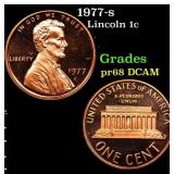 1977-s Proof Lincoln Cent 1c Grades GEM++ Proof De
