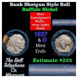 Buffalo Nickel Shotgun Roll in Old Bank Style 