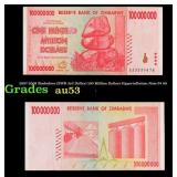 2007-2008 Zimbabwe (ZWR 3rd Dollar) 100 Million Do