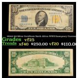1934A $10 Silver Certificate North Africa WWII Eme