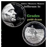 2005-s Western Waters Proof Jefferson Nickel 5c Gr