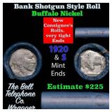 Buffalo Nickel Shotgun Roll in Old Bank Style 